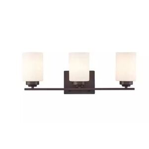 Trans Globe Mod Pod 22 inch Rubbed Bronze 3-Light Vanity Fixture. New